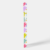 千鳥格子の数々の色+白ビッグパターン Case-Mate iPhoneケース (裏面 / 左)