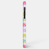 千鳥格子の数々の色+白ビッグパターン Case-Mate iPhoneケース (裏面/左)