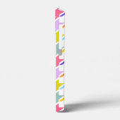 千鳥格子の数々の色+白ビッグパターン Case-Mate iPhoneケース (裏面 / 左)