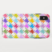 千鳥格子の数々の色+白ビッグパターン Case-Mate iPhoneケース (裏面(横))