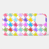 千鳥格子の数々の色+白ビッグパターン Case-Mate iPhoneケース (裏面 (横))