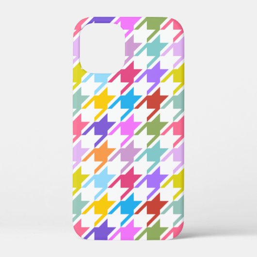 千鳥格子の数々の色+白ビッグパターン Case-Mate iPhoneケース (裏面)