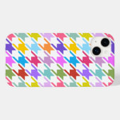 千鳥格子の数々の色+白ビッグパターン Case-Mate iPhoneケース (裏面 (横))