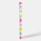 千鳥格子の数々の色+白ビッグパターン Case-Mate iPhoneケース (裏面 / 左)