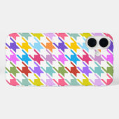 千鳥格子の数々の色+白ビッグパターン Case-Mate iPhoneケース (裏面 (横))