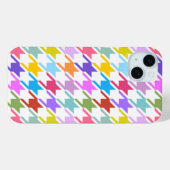 千鳥格子の数々の色+白ビッグパターン Case-Mate iPhoneケース (裏面 (横))
