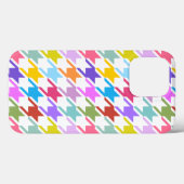 千鳥格子の数々の色+白ビッグパターン Case-Mate iPhoneケース (裏面 (横))