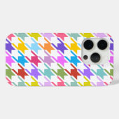 千鳥格子の数々の色+白ビッグパターン Case-Mate iPhoneケース (裏面 (横))