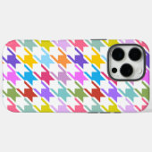千鳥格子の数々の色+白ビッグパターン Case-Mate iPhoneケース (裏面 (横))