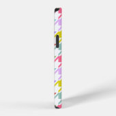 千鳥格子の数々の色+白ビッグパターン iPhoneケース (右側面)