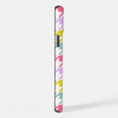 千鳥格子の数々の色+白ビッグパターン iPhoneケース (右側面)