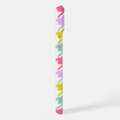 千鳥格子の数々の色+白ビッグパターン iPhoneケース (右側面)