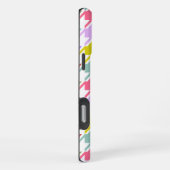 千鳥格子の数々の色+白ビッグパターン iPhoneケース (右側面)