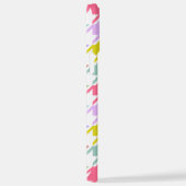 千鳥格子の数々の色+白ビッグパターン iPhoneケース (右側面)