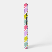 千鳥格子の数々の色+白ビッグパターン iPhone 16ケース (左側面)