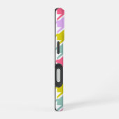 千鳥格子の数々の色+白ビッグパターン iPhone 16ケース (右側面)