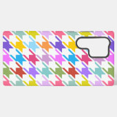 千鳥格子の数々の色+白ビッグパターン SAMSUNG GALAXYケース (裏面横)