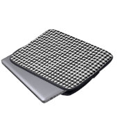 千鳥格子の模様 ラップトップスリーブ (正面下部)