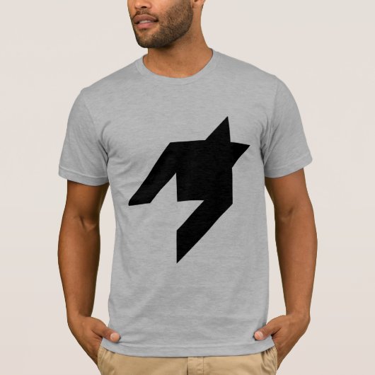 千鳥格子の(黒) Tシャツ (正面)