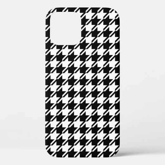 千鳥格子のBW文字パターン Case-Mate iPhoneケース (裏面)