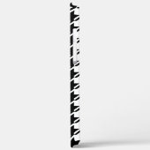 千鳥格子のBW文字パターン Case-Mate iPhoneケース (裏面 / 左)