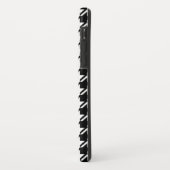千鳥格子のBW文字パターン Case-Mate iPhoneケース (裏面/左)