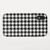 千鳥格子のBW文字パターン Case-Mate iPhoneケース (裏面(横))