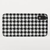 千鳥格子のBW文字パターン Case-Mate iPhoneケース (裏面(横))
