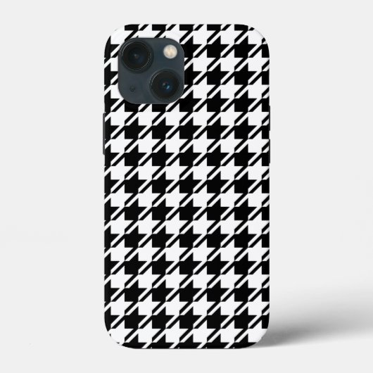 千鳥格子のBW文字パターン Case-Mate iPhoneケース (裏面)