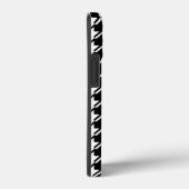 千鳥格子のBW文字パターン Case-Mate iPhoneケース (裏面 / 右)