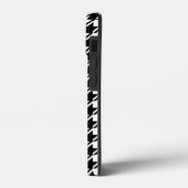 千鳥格子のBW文字パターン Case-Mate iPhoneケース (裏面 / 左)
