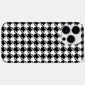 千鳥格子のBW文字パターン Case-Mate iPhoneケース (裏面 (横))