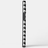 千鳥格子のBW文字パターン Case-Mate iPhoneケース (裏面 / 右)