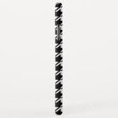 千鳥格子のBW文字パターン Case-Mate iPhoneケース (裏面/右)