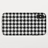 千鳥格子のBW文字パターン Case-Mate iPhoneケース (裏面(横))