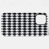 千鳥格子のBW文字パターン iPhoneケース (裏面横)