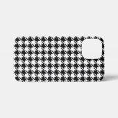 千鳥格子のBW文字パターン iPhoneケース (裏面横)