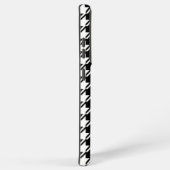 千鳥格子のBW文字パターン SAMSUNG GALAXYケース (右側面)