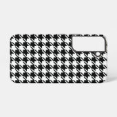 千鳥格子のBW文字パターン SAMSUNG GALAXYケース (裏面横)