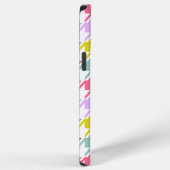 千鳥格子+白 大柄 マルチカラー iPhoneケース (右側面)