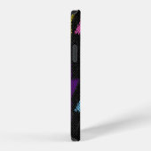 千鳥格子: 粗いキャンバスの模倣。 iPhoneケース (右側面)