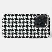 千鳥格子 BW 繰り返し パターン iPhoneケース (裏面横)