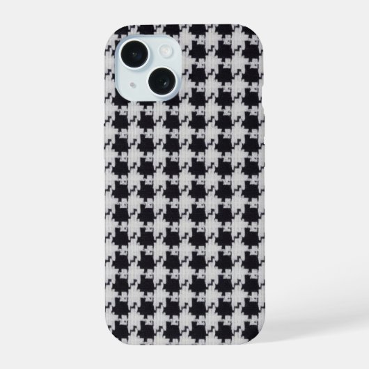 千鳥格子 iPhone 15ケース (裏面)