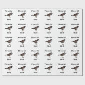 千鳥鳥おもしろい野鳥観察バーダー ラッピングペーパー (フラット)