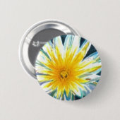 午前の明るい白い黄色の花の真夜中 缶バッジ (正面&裏面)