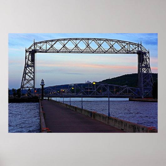 午前中に橋を上げる ポスター (正面)