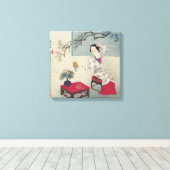 午前中に着替える キャンバスプリント (インサイチュ (ウッドフロア))