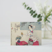 午前中に着替える ポストカード (スタンド正面)