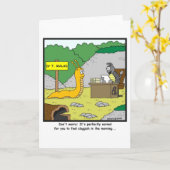 午前中のだるい:スラッグ漫画 カード (黄色い花)