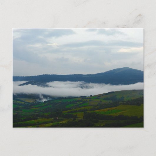 午前中のカルパシアン山脈 ポストカード (正面)